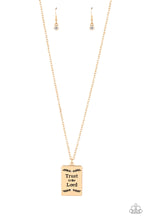 Load image into Gallery viewer, Paparazzi Jewelry Necklace All About Trust - Gold