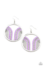 Load image into Gallery viewer, Paparazzi Jewelry Earrings Delightfully Deco - Purple