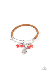 Paparazzi Jewelry Bracelet Running a-FOWL - Red