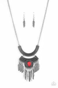 Paparazzi Jewelry Necklace Desert Devotion - Red