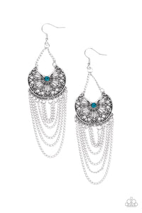 Paparazzi Jewelry Earrings So Social Butterfly - Blue