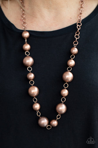 Paparazzi Jewelry Necklace Commanding Composure - Copper