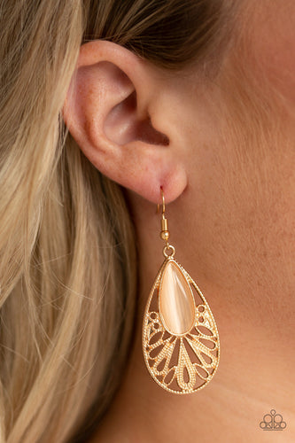 Paparazzi Jewelry Earrings Glowing Tranquility - Gold