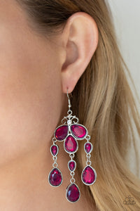 Paparazzi Jewelry Earrings Clear The HEIR - Purple