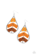 Load image into Gallery viewer, Paparazzi Jewelry Earrings Nice Threads - Orange
