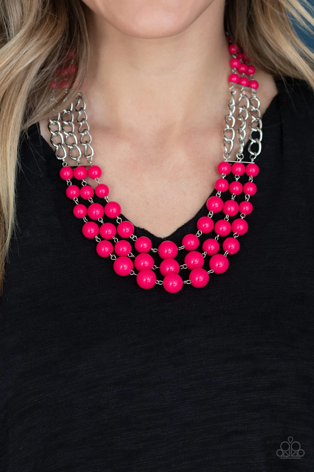 Paparazzi Jewelry Necklace A La Vogue - Pink