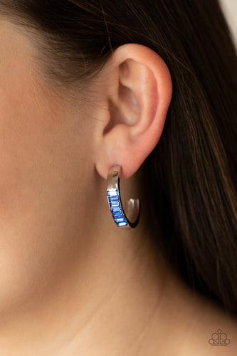 Paparazzi Jewelry Earrings Bursting With Brilliance - Blue