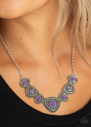 Paparazzi Jewelry Necklace Totally TERRA-torial - Purple