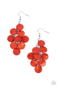Paparazzi Jewelry Earrings Tropical Tryst - Orange