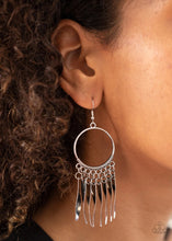 Load image into Gallery viewer, Paparazzi Jewelry Earrings Let GRIT Be! - Silver