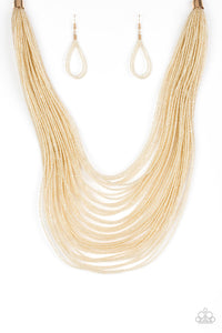 Paparazzi Jewelry Necklace Streaming Starlight - Gold