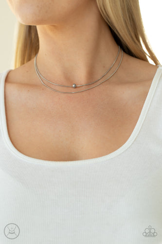 Paparazzi Jewelry Necklace Super Slim - Silver
