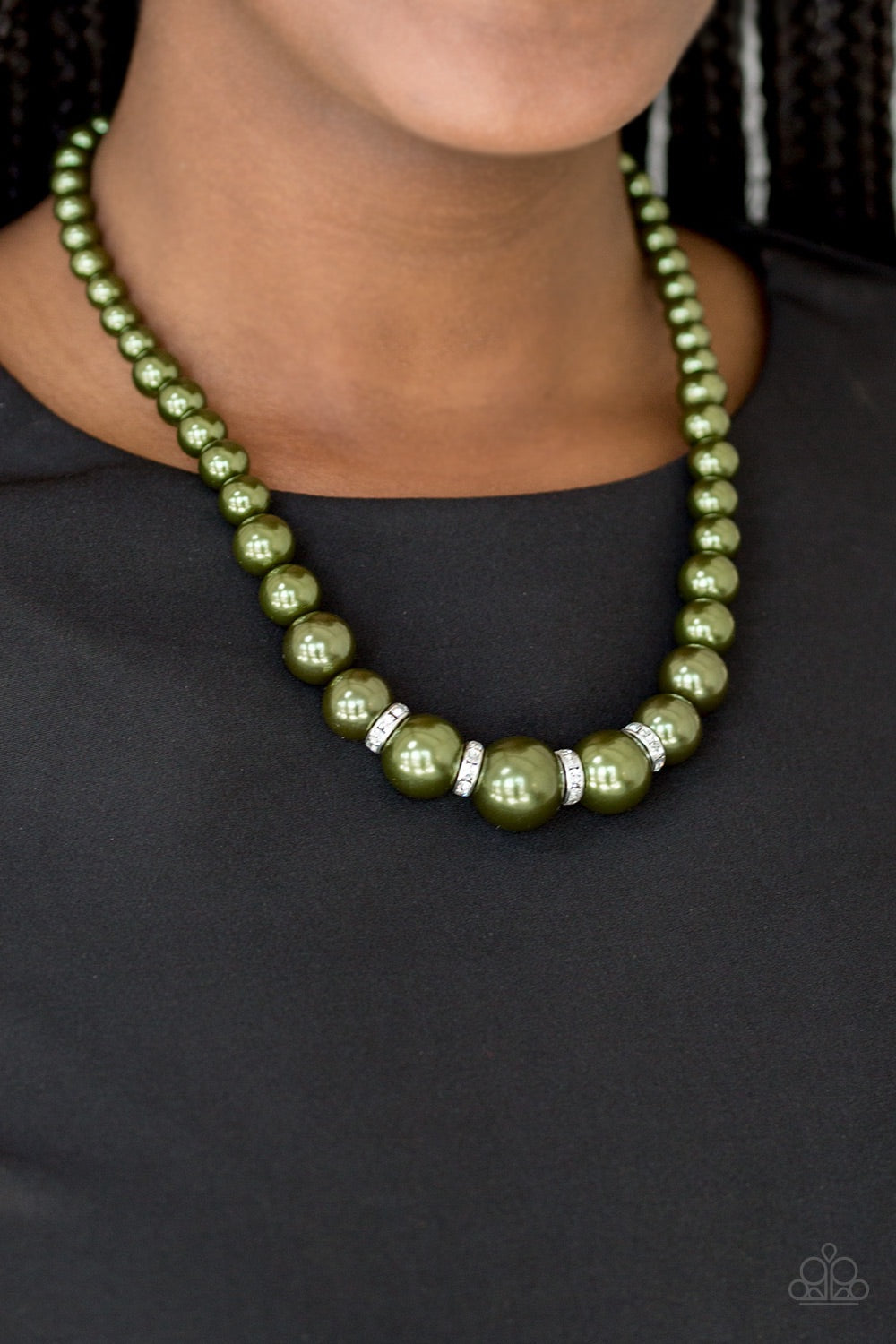 Paparazzi Jewelry Necklace Party Pearls Green