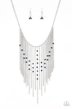 Load image into Gallery viewer, Paparazzi Jewelry Necklace First Class Fringe - Blue
