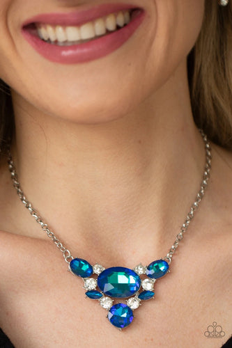 Paparazzi Jewelry Necklace Cosmic Coronation - Blue