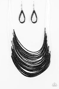 Paparazzi Jewelry Necklace Catwalk Queen - Black