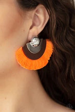 Load image into Gallery viewer, Paparazzi Jewelry Earrings Fan The FLAMBOYANCE Orange