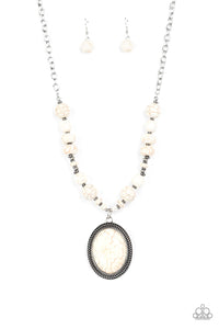 Paparazzi Jewelry Necklace Home Sweet HOMESTEAD - White