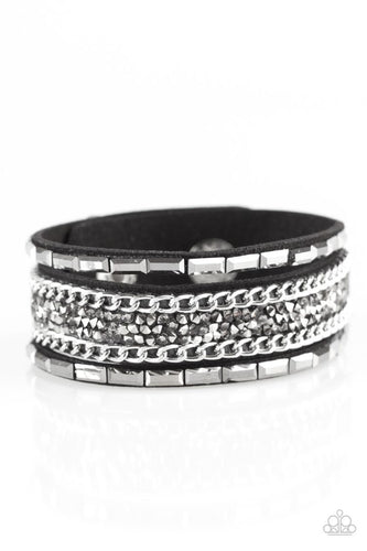 Paparazzi Jewelry Bracelet Punk Princess - Black