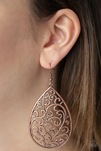 Paparazzi Jewelry Earrings Grapevine Grandeur - Copper