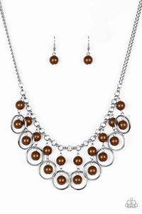 Paparazzi Jewelry Necklace Really Rococo- Brown