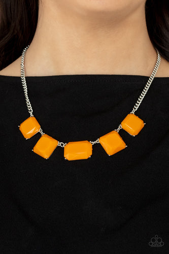 Paparazzi Jewelry Necklace Instant Mood Booster - Orange