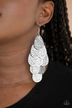 Load image into Gallery viewer, Paparazzi Jewelry Earrings Hibiscus Harmony - Silver