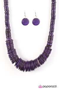 Paparazzi Jewelry Wooden SHORE Thing - Purple