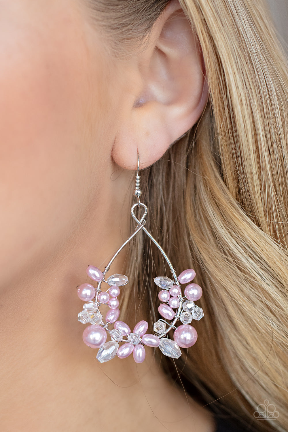 Paparazzi Jewelry Earrings Marina Banquet - Pink