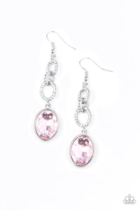 Paparazzi Jewelry Earrings Extra Ice Queen - Pink