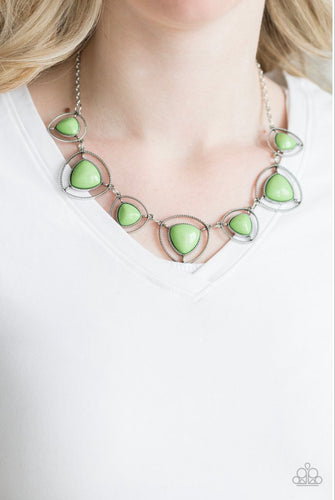 Paparazzi Jewelry Necklace Make A Point - Green