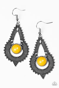 Paparazzi Jewelry Earrings Zoomin Zumba - Yellow