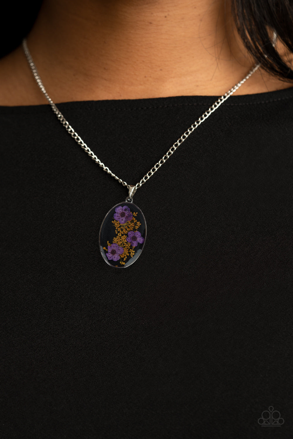 Paparazzi Jewelry Necklace Prairie Tea Party - Purple