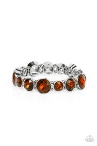 Paparazzi Jewelry Bracelet Twinkling Tease - Brown