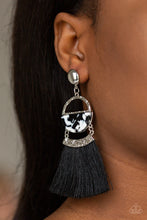 Load image into Gallery viewer, Paparazzi Jewelry Earrings Tassel Trot - Black