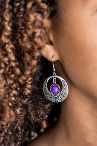 Paparazzi Jewelry Earrings Wandering Waikiki - Purple