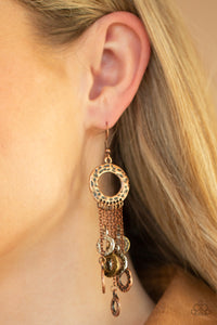 Paparazzi Jewelry Earrings Right Under Your NOISE - Multi