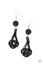 Load image into Gallery viewer, Paparazzi Jewelry Earrings Twisted Torrents - Black