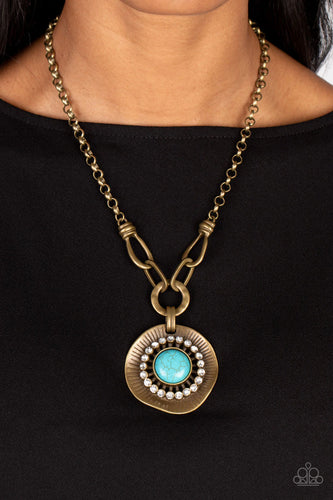 Paparazzi Jewelry Necklace Badlands Treasure Hunt - Brass