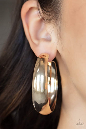 Paparazzi Jewelry Earrings Flat Out Flawless - Gold