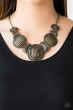 Load image into Gallery viewer, Paparazzi Jewelry Necklace Prehistoric Powerhouse - Brass