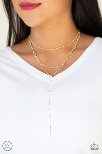 Paparazzi Jewelry Necklace Think Like A Minimalist - Gold