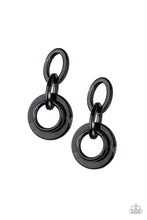 Load image into Gallery viewer, Paparazzi Exclusive Earrings Havana HAUTE Spot Black