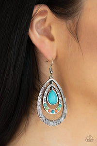 Paparazzi Jewelry Earrings Terra Teardrops - Multi