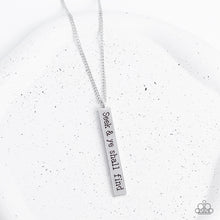 Load image into Gallery viewer, Paparazzi Jewelry Necklace Matt 7:7 - Silver