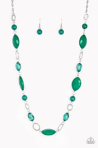 Paparazzi Jewelry Necklace Shimmer Simmer - Green