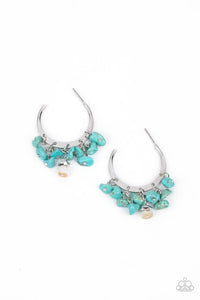 Paparazzi Jewelry Earrings Gorgeously Grounding - Blue