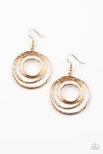 Load image into Gallery viewer, Paparazzi Jewelry Earrings Very Vertigo - Gold