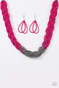 Paparazzi Jewelry Necklace Brazilian Brilliance - Pink