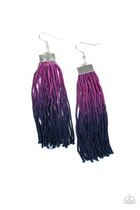 Paparazzi Jewelry Earrings Dual Immersion - Purple